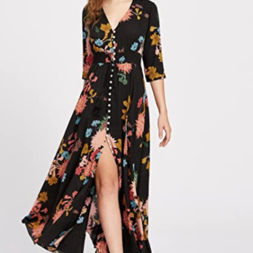 Maxi Floral Dress- M